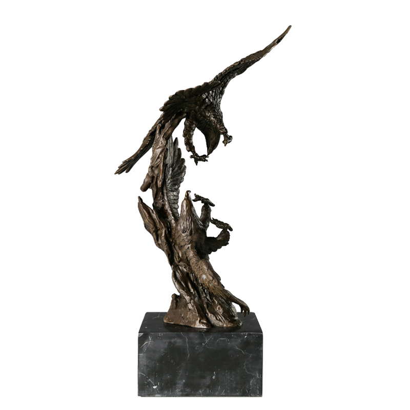 Metal Flying Eagle Sculpture