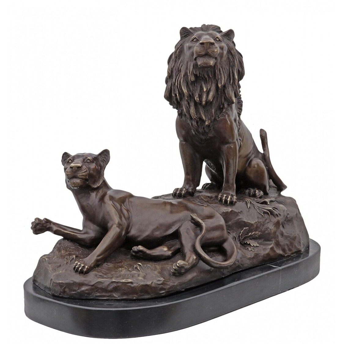 Lion and Lioness Statue