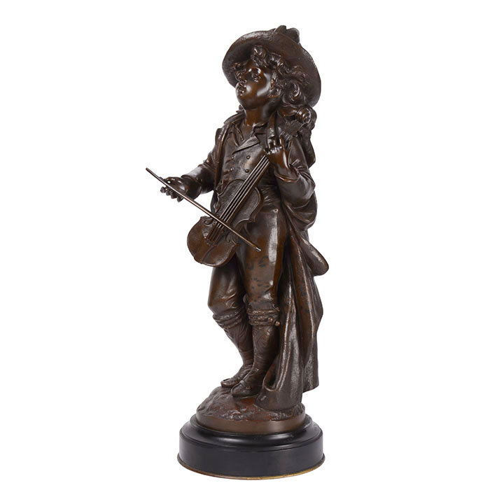 Girl Playing Violin Sculpture