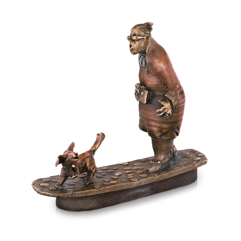 Dog Woman Sculpture