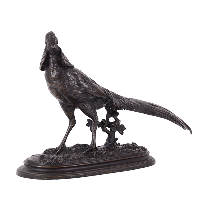 Bronze Pheasant Statue