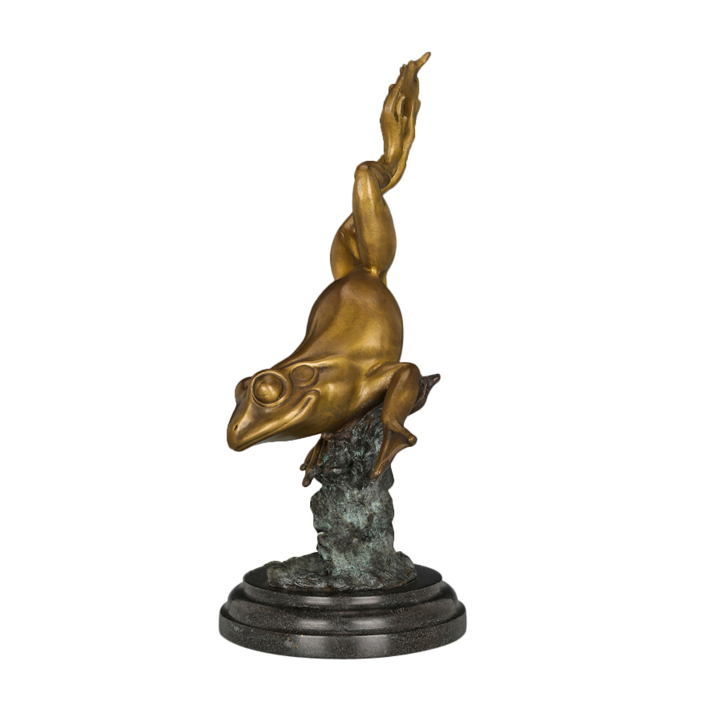 Bronze Frog Figurine