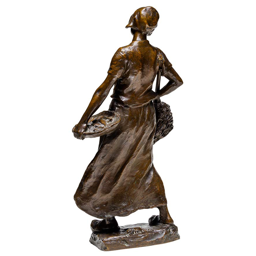 Fisher Bronze Sculpture