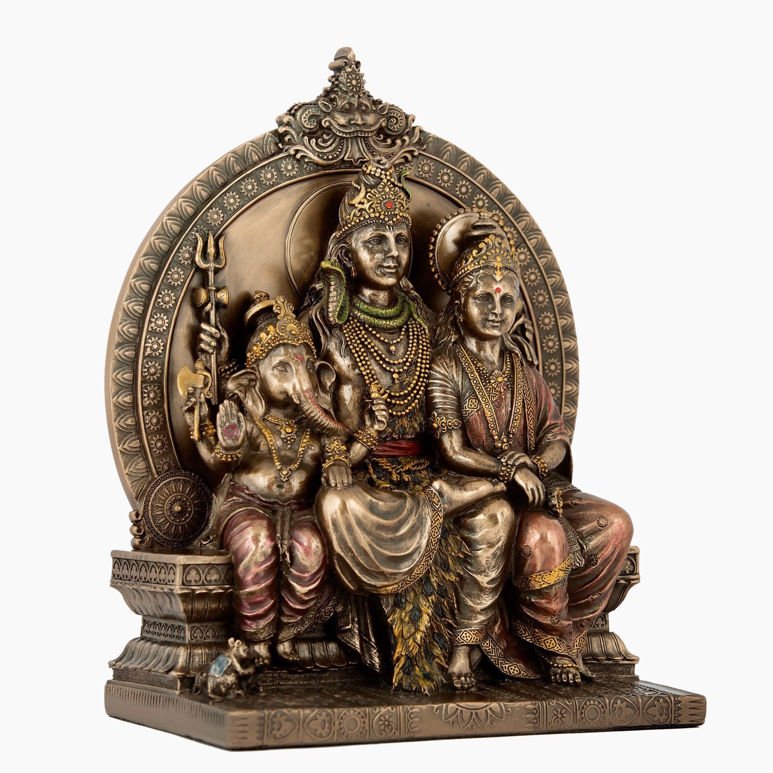 Shiva Parvati Family Statue