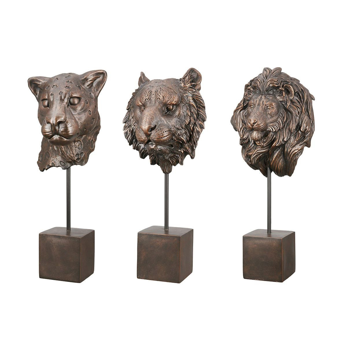 Lion Head Figurine