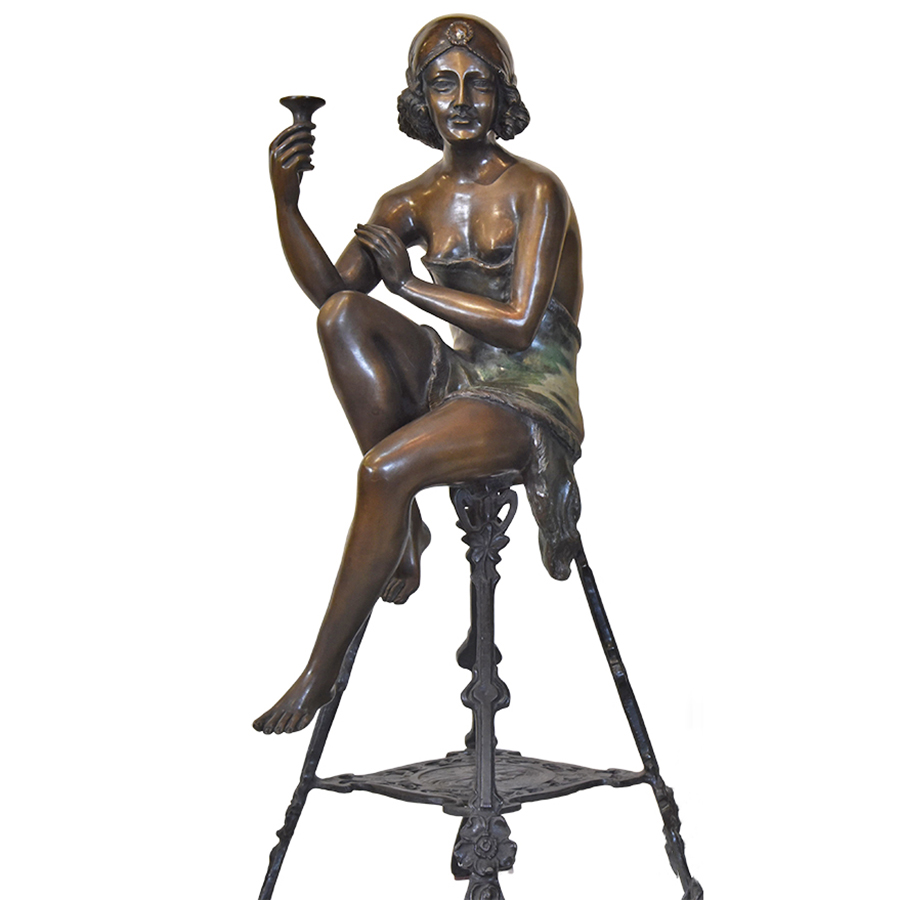 Brass Lady Statue
