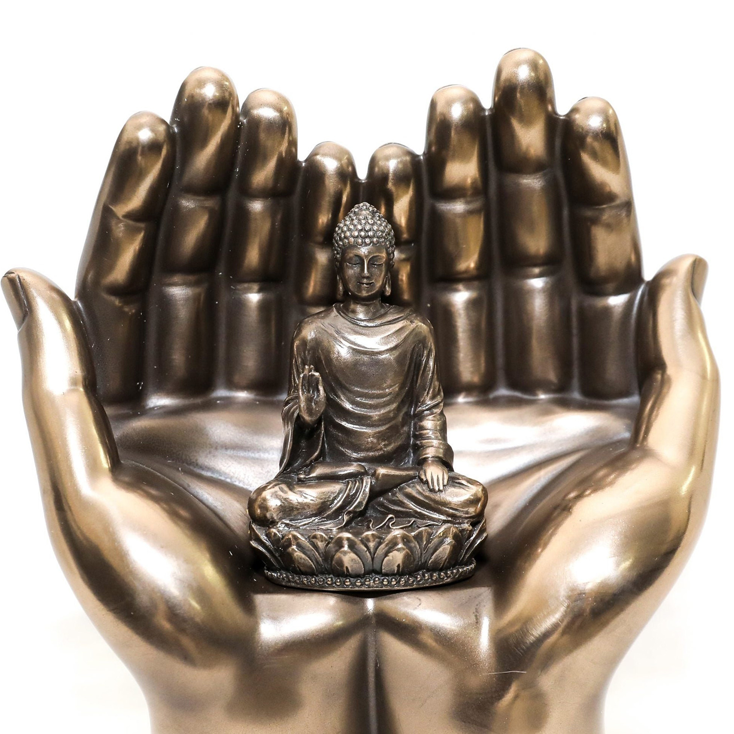 Palm Buddha Statue