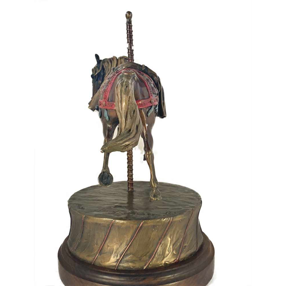 Carousel horse sculpture