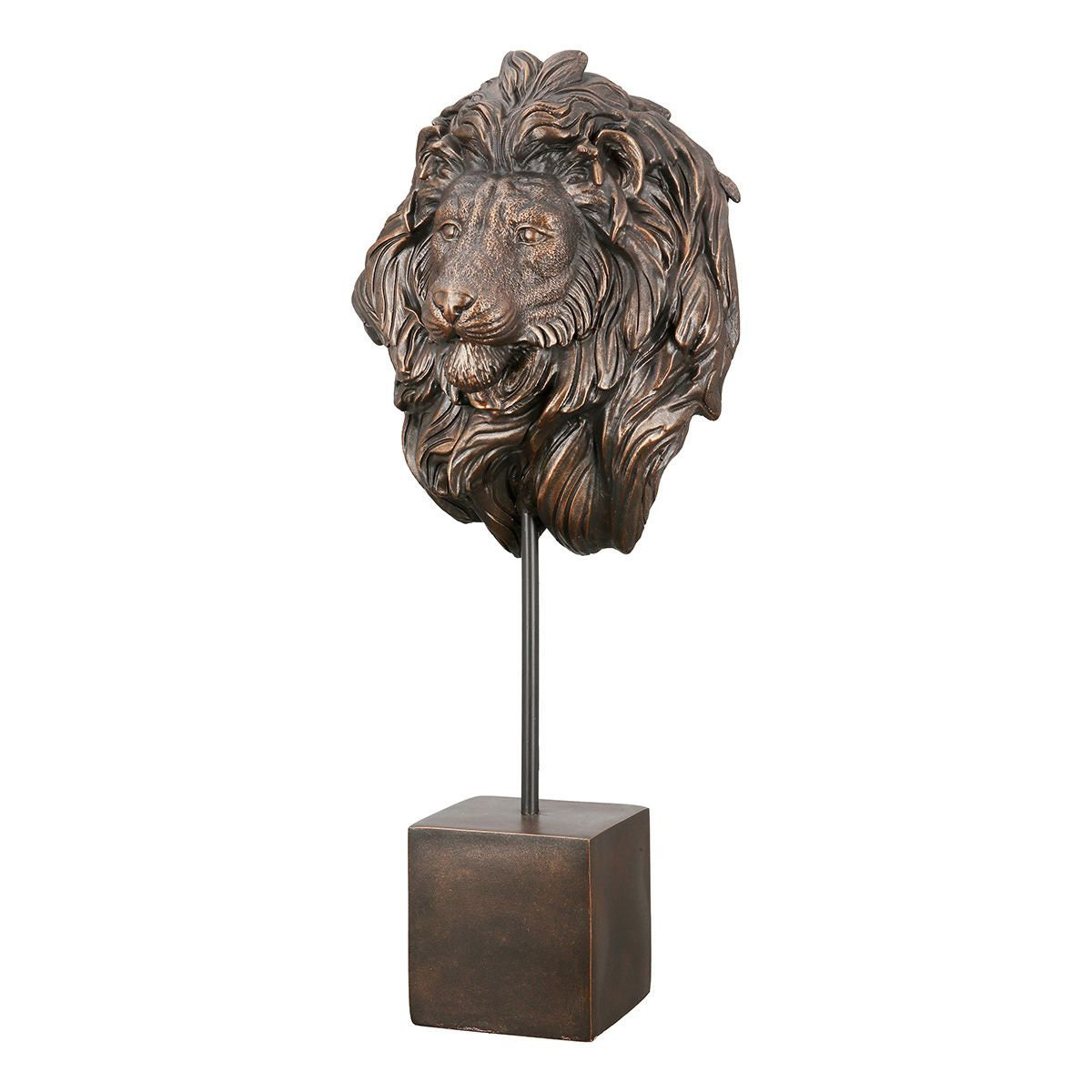 Lion Head Figurine