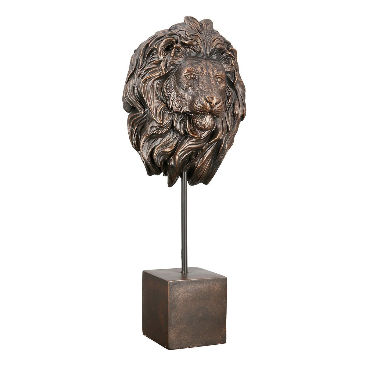 Lion Head Figurine