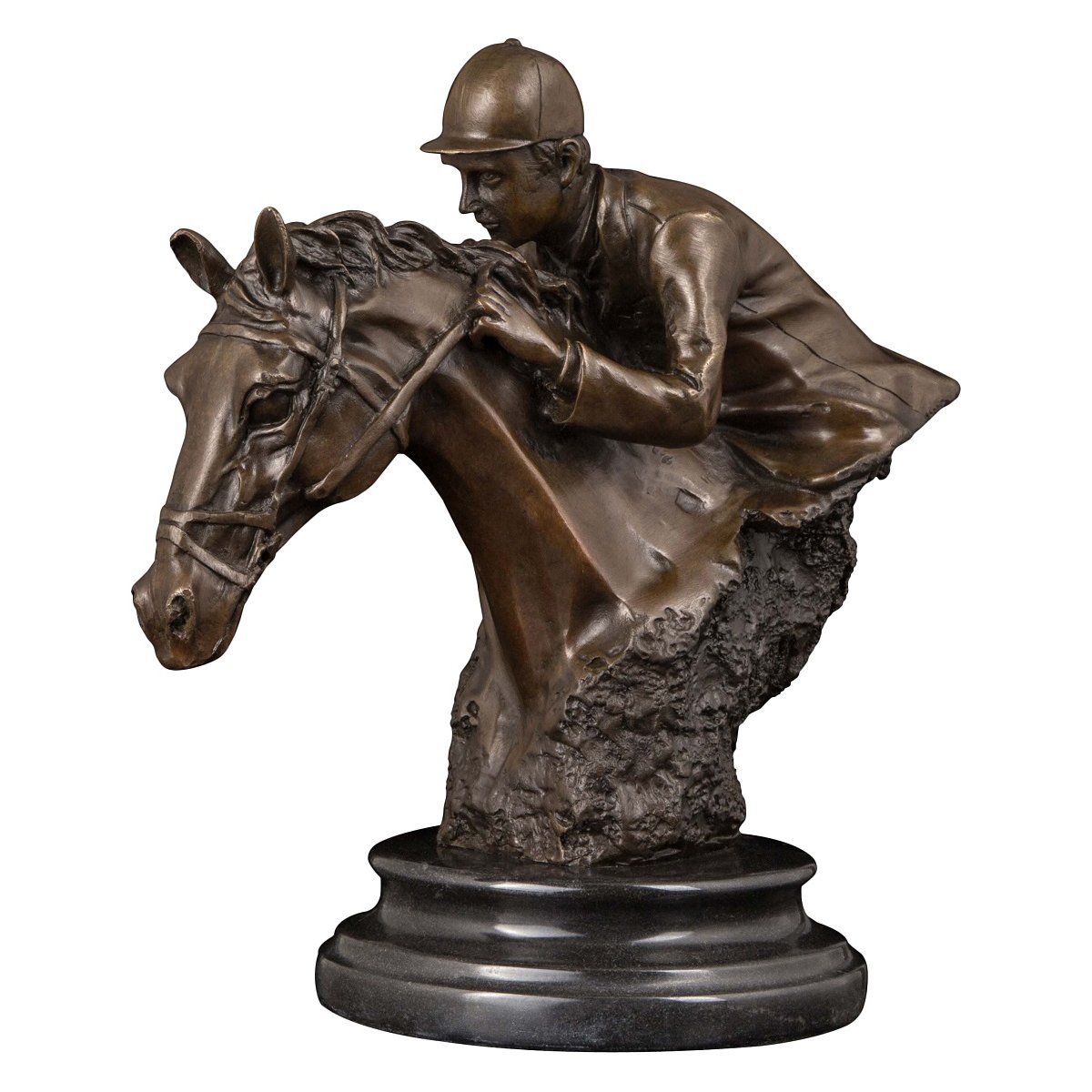 Jockey Horse Statue