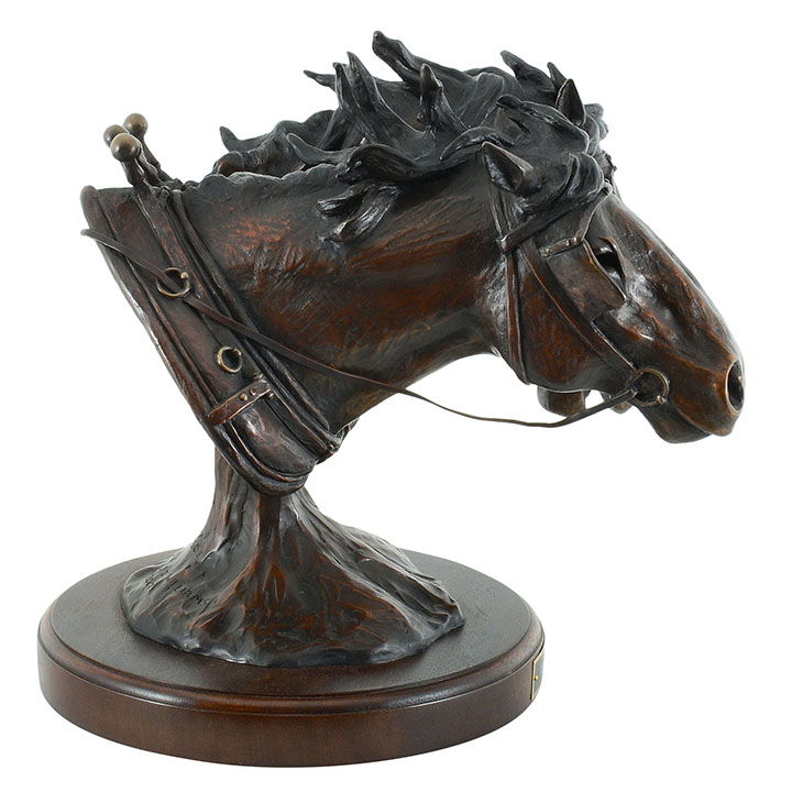 Two Horse Head Sculpture
