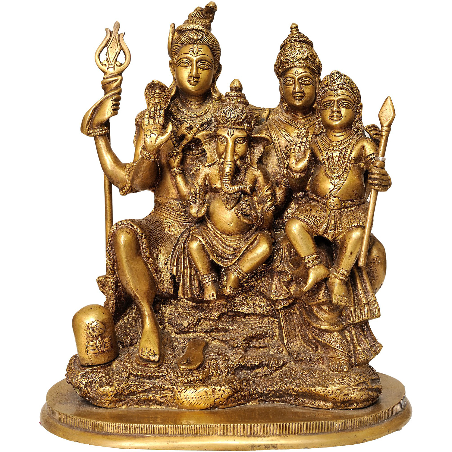 Brass Shiva Family Idol