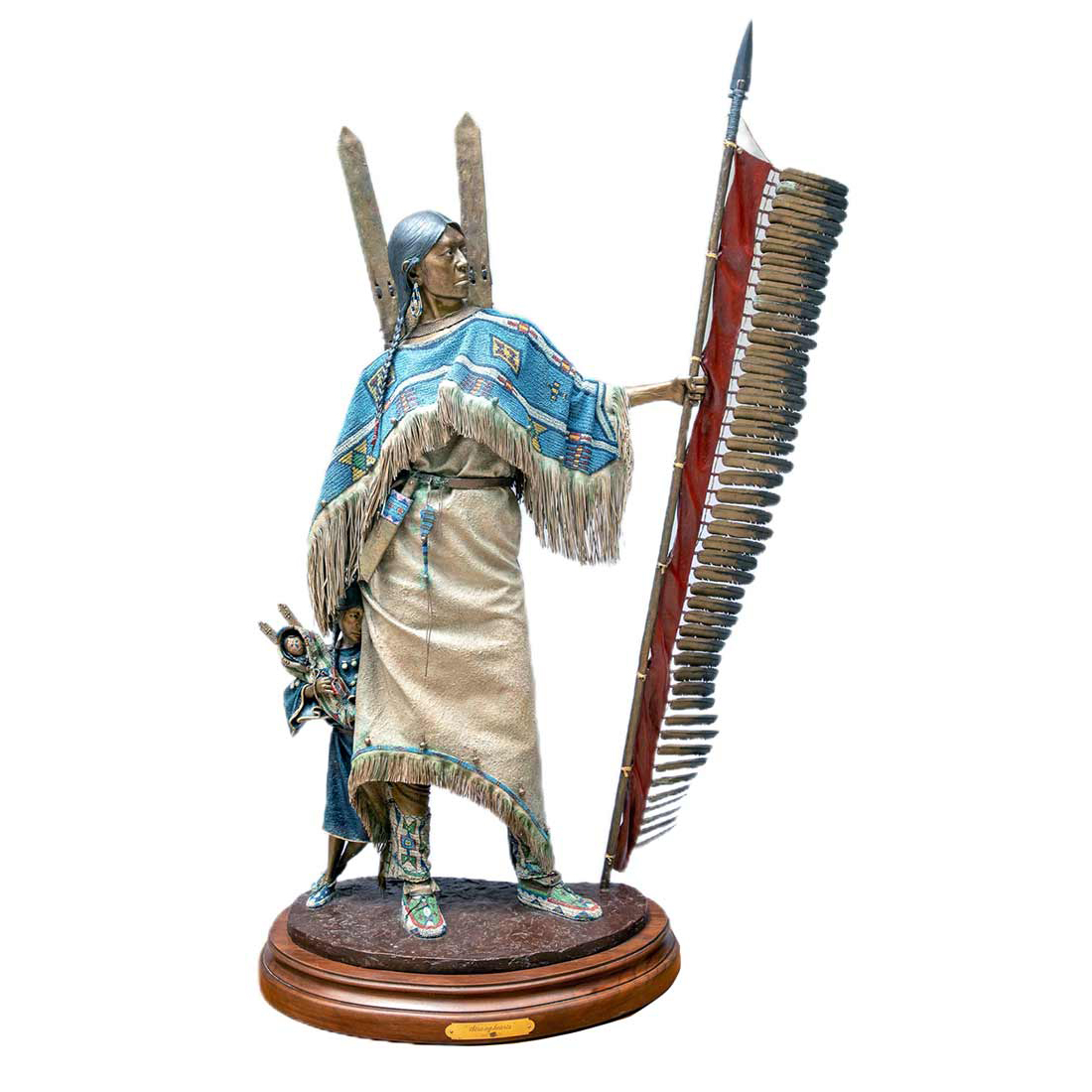 female warrior statue