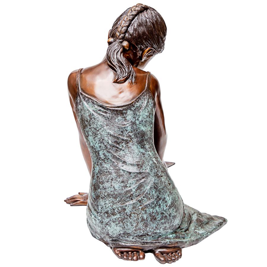 Sitting Girl Sculpture