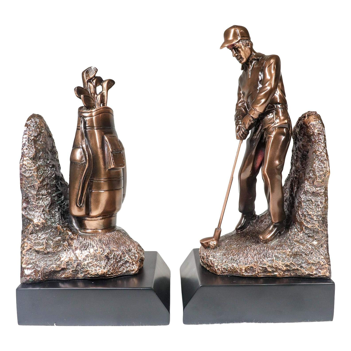 Golf Bookends Vintage