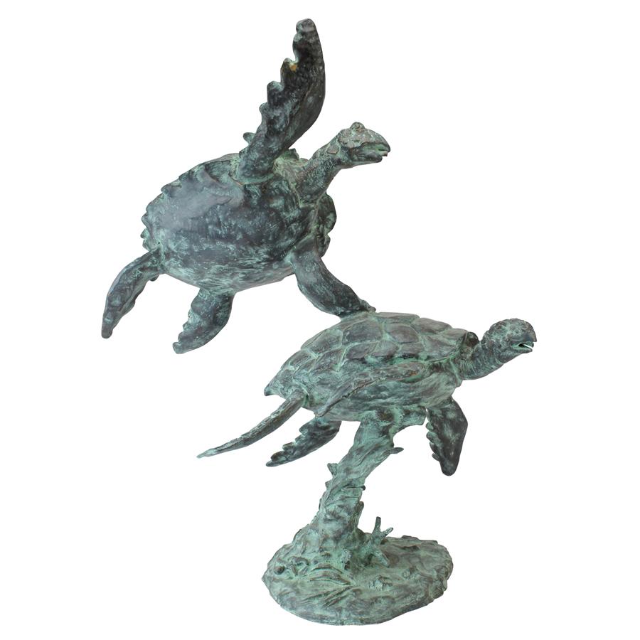 Bronze Sea Turtle sculptures