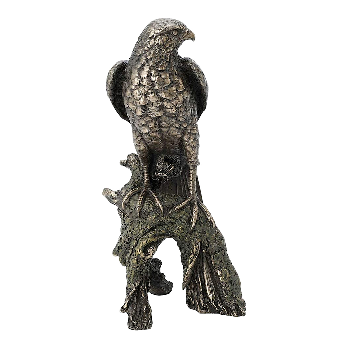 Metal Hawk Sculpture