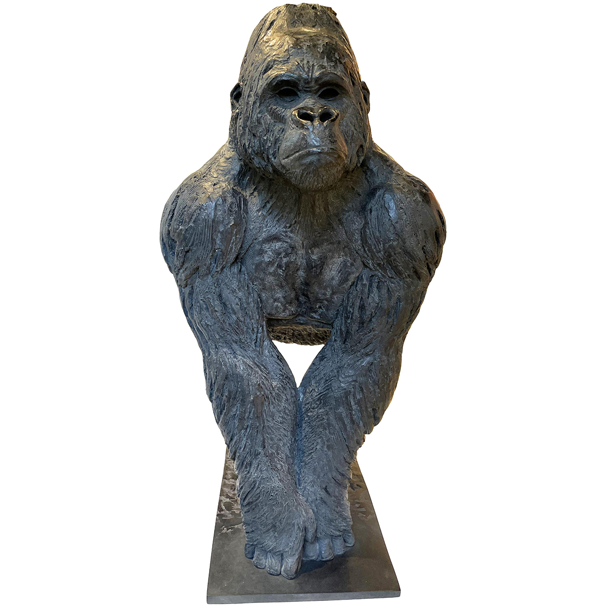 Metal Gorilla Sculpture