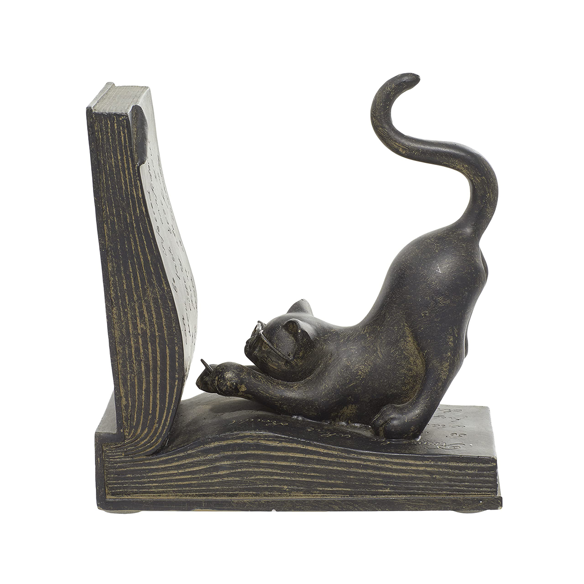 Bronze Cat Bookend