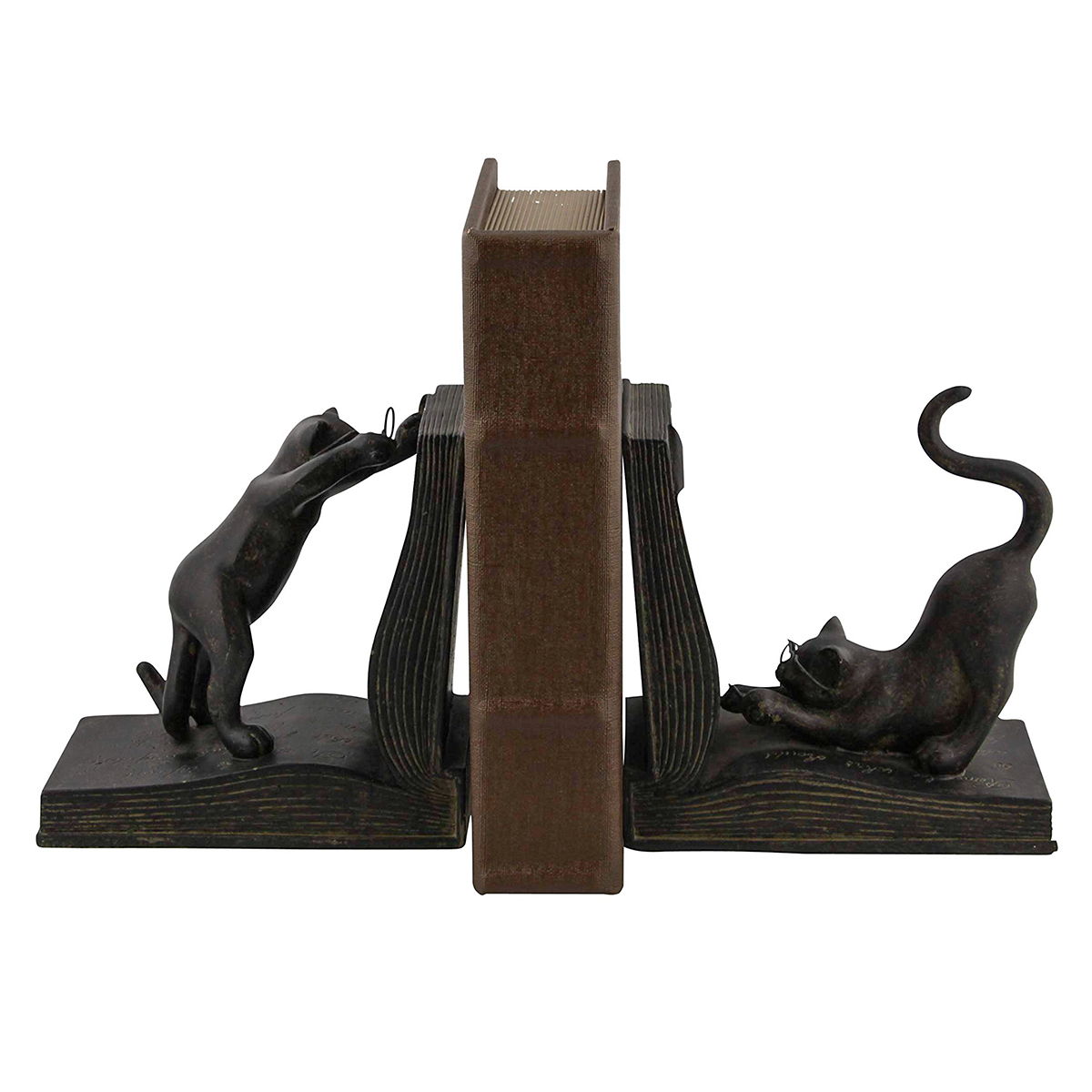 Bronze Cat Bookend
