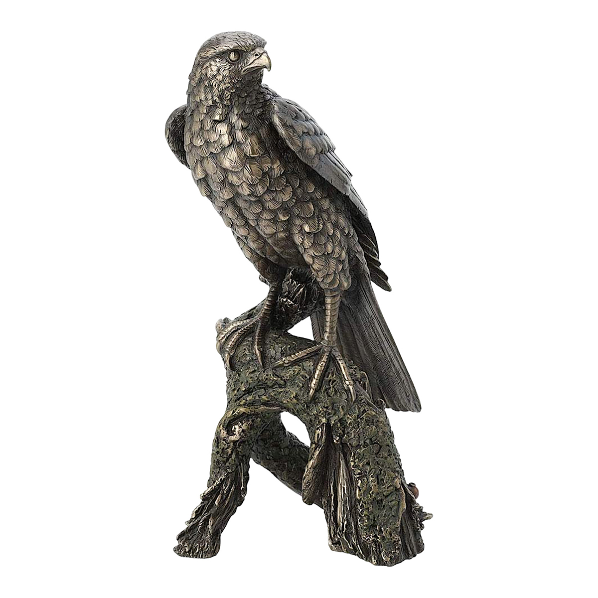 Metal Hawk Sculpture