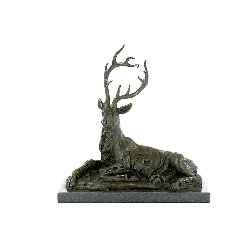 Resting Deer Statue