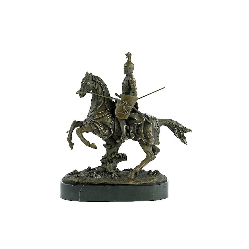 Knight on Horse Figurine