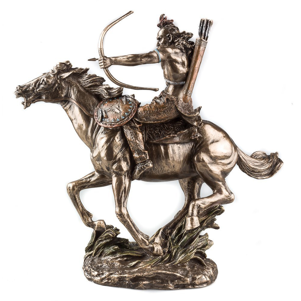 Indian Riding Horse Statue
