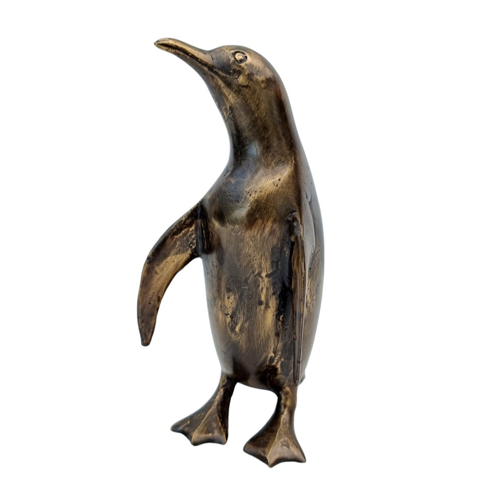 Metal Penguin Sculpture