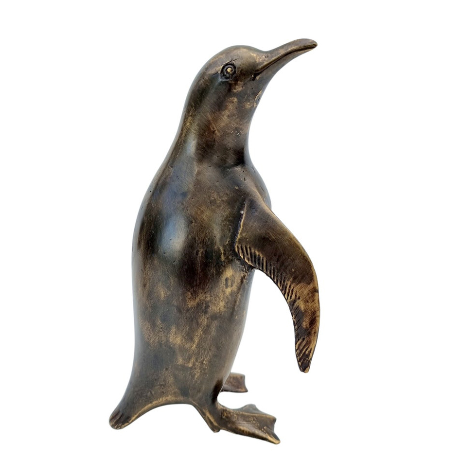 Metal Penguin Sculpture