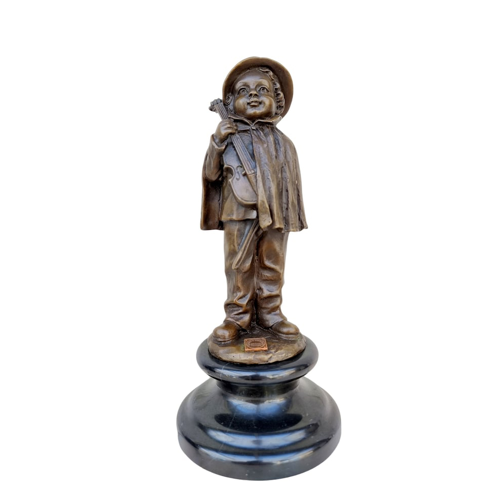 Boy Violin Figurine