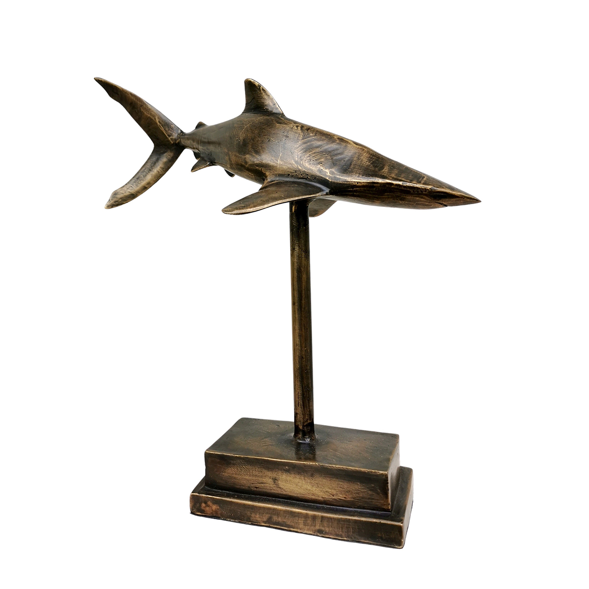 Bronze Shark Sculpture