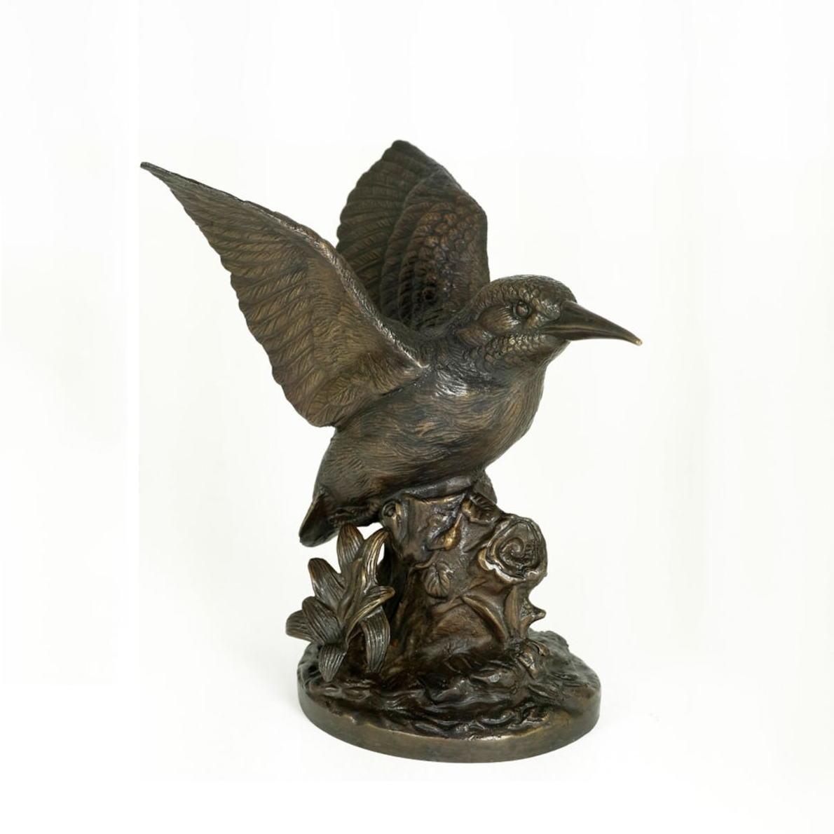 Bronze Kingfisher Sculpture