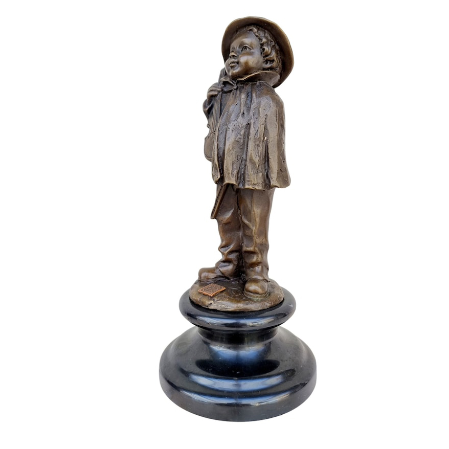 Boy Violin Figurine