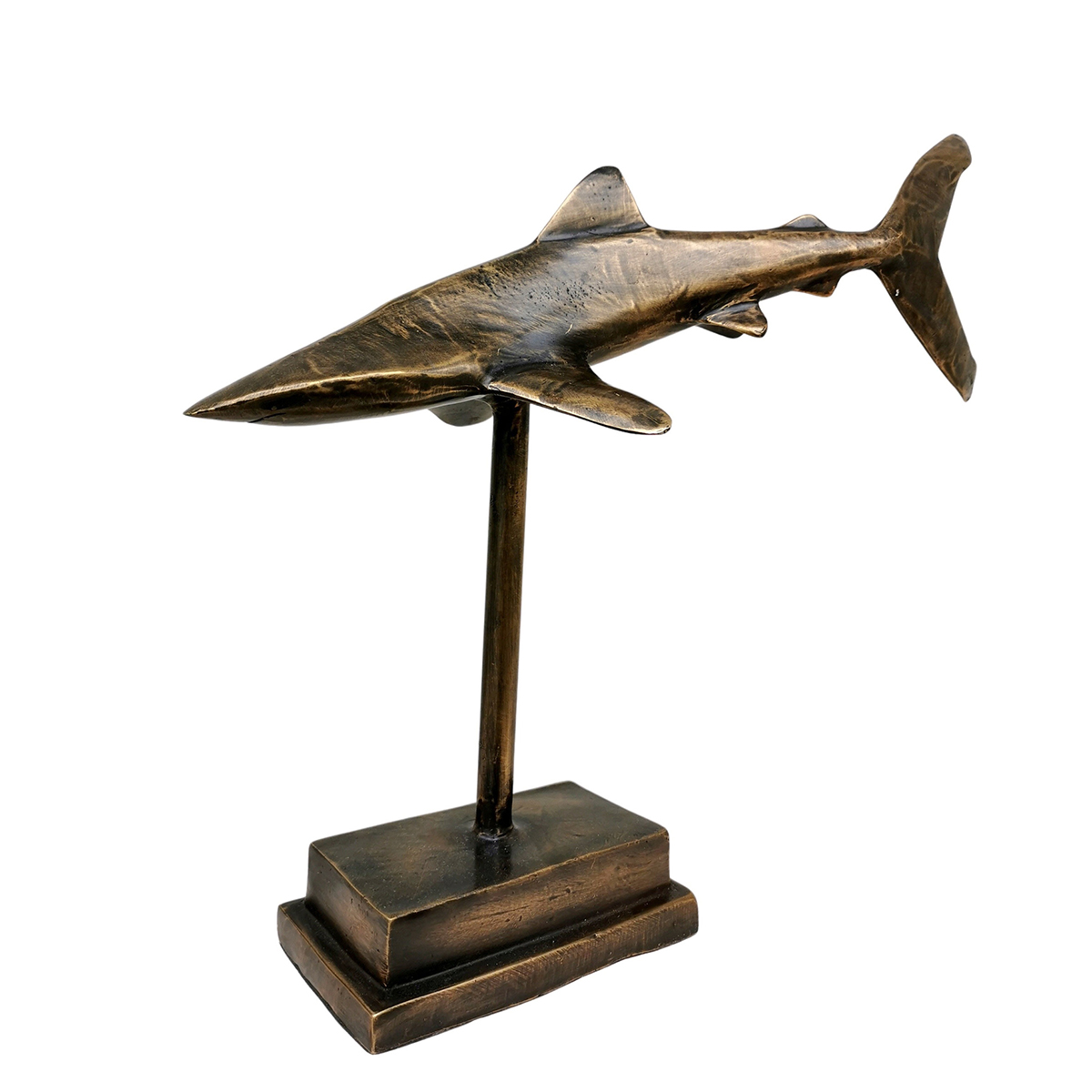 Bronze Shark Sculpture