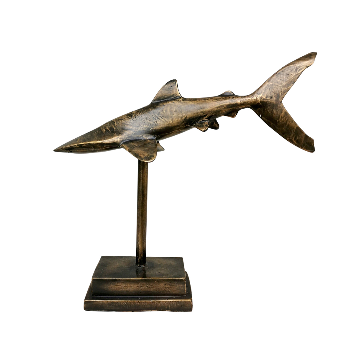 Bronze Shark Sculpture