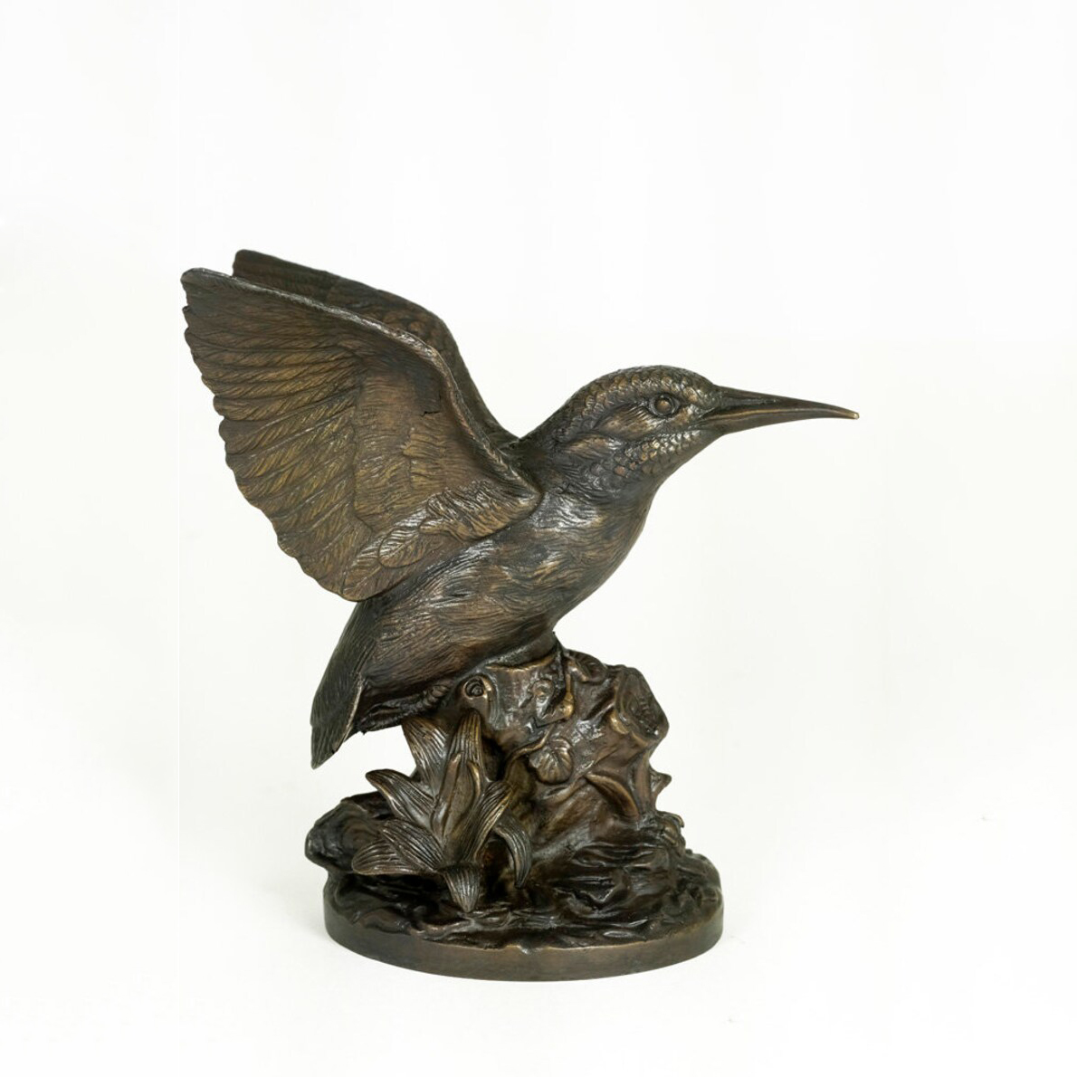 Bronze Kingfisher Sculpture