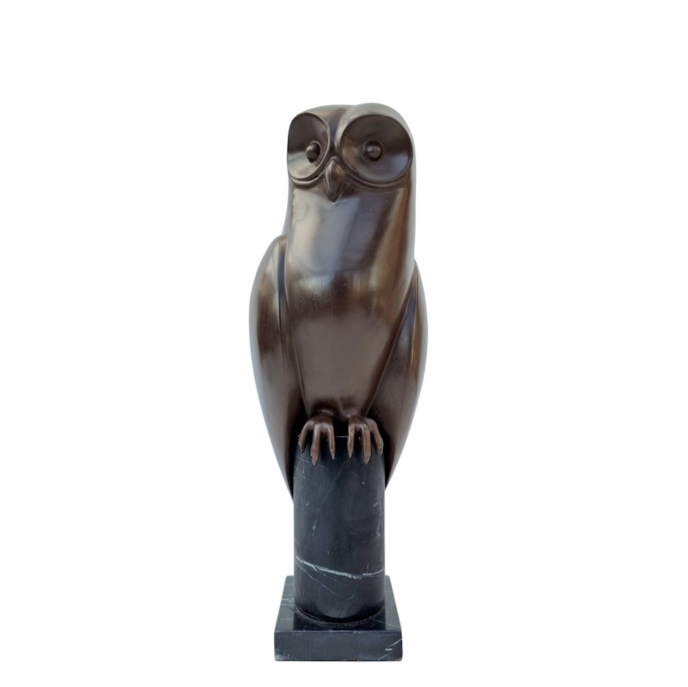 Owl Statue at Home