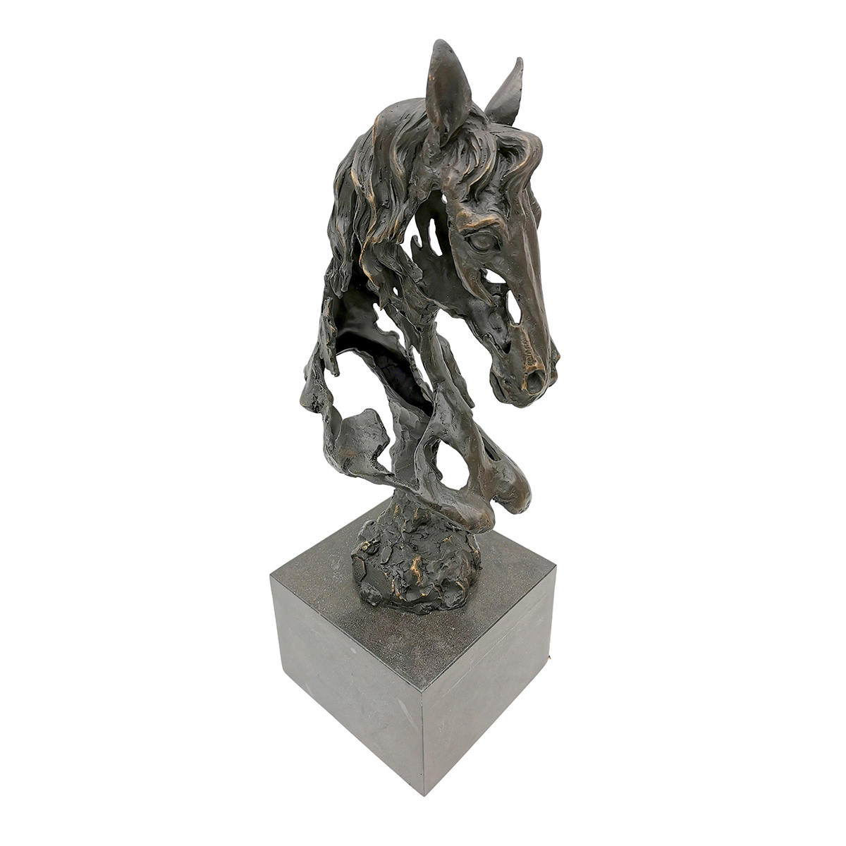 Horse Head Metal Sculpture