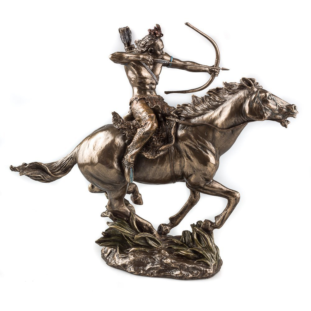 Indian Riding Horse Statue