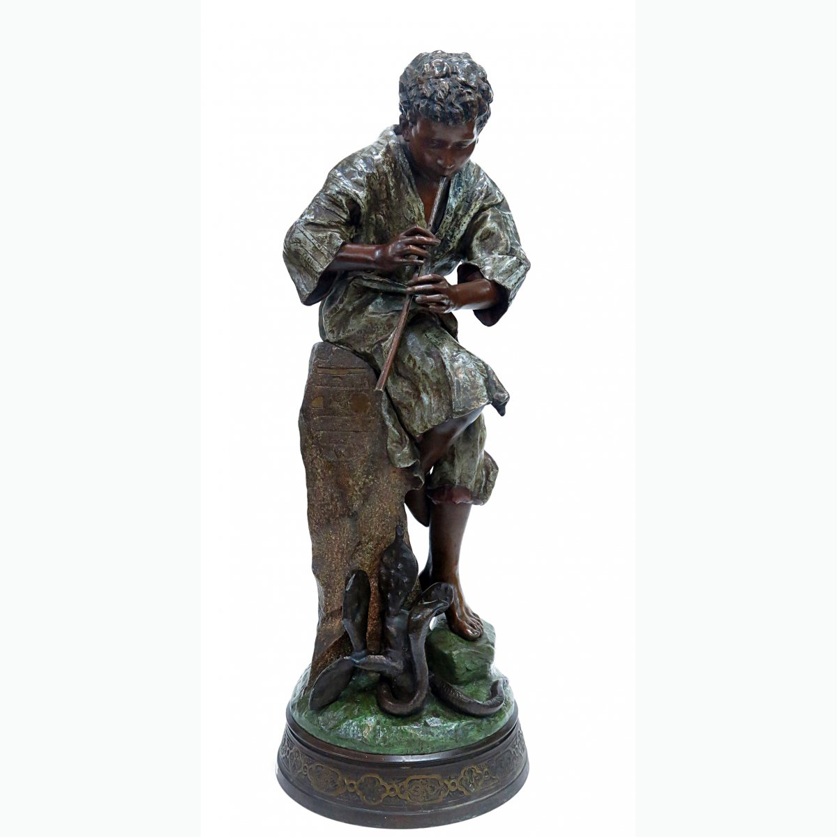 Flute Playing Boy Statue