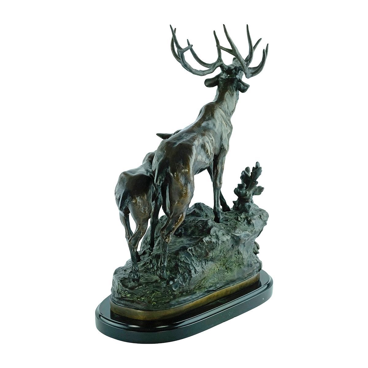 Stag and Doe Garden Ornaments