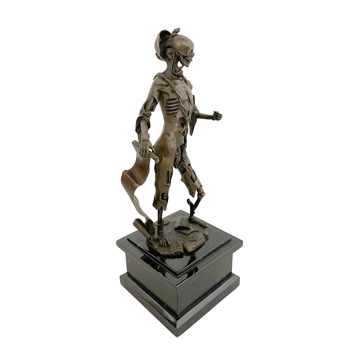 Metal Skull Statue