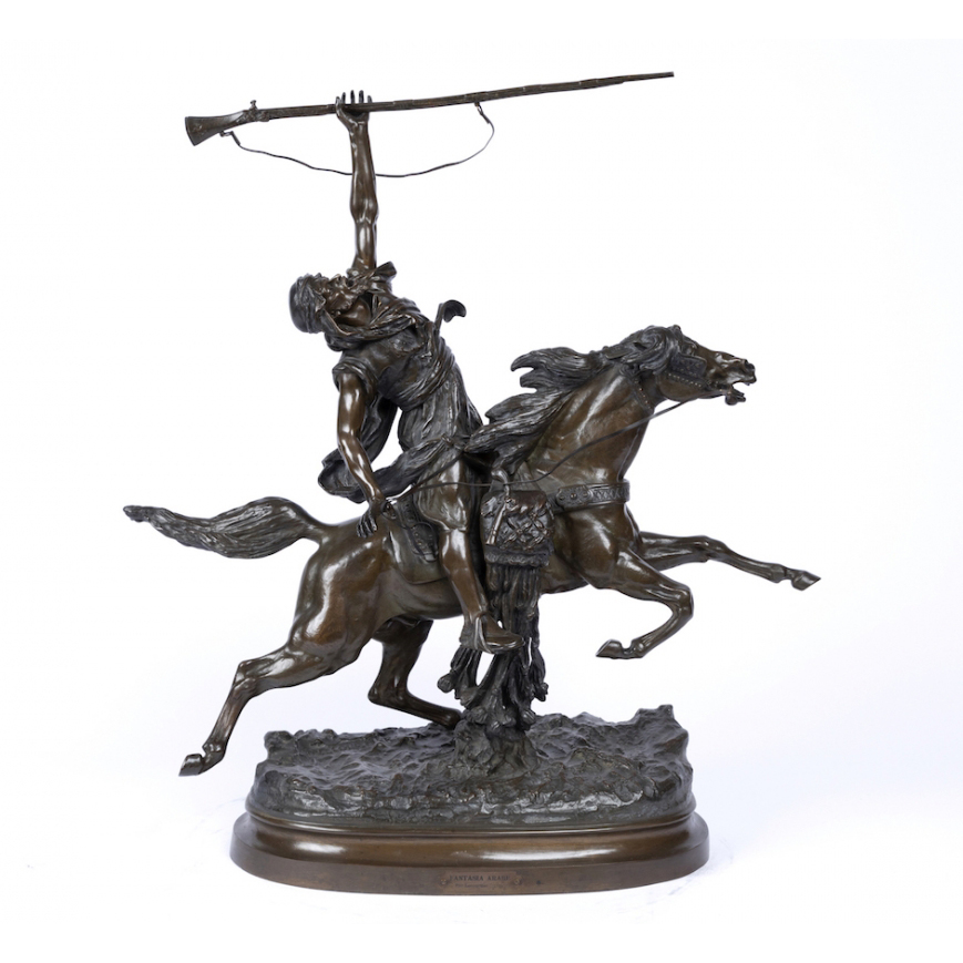 Bronze Hunter Sculpture