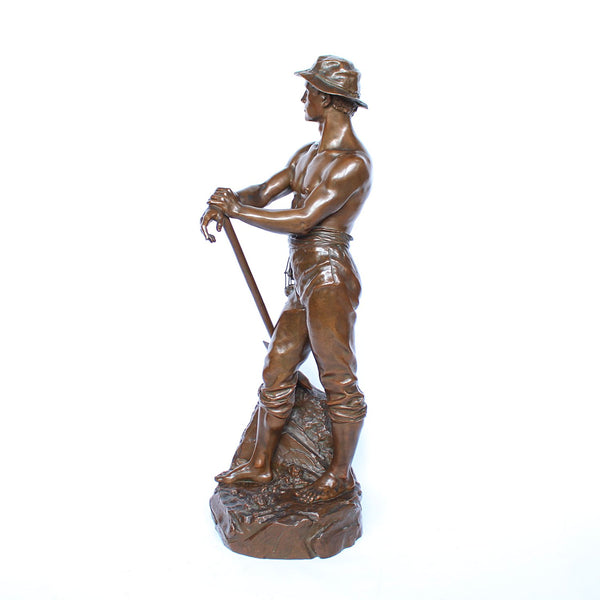 Bronze Miner Statue