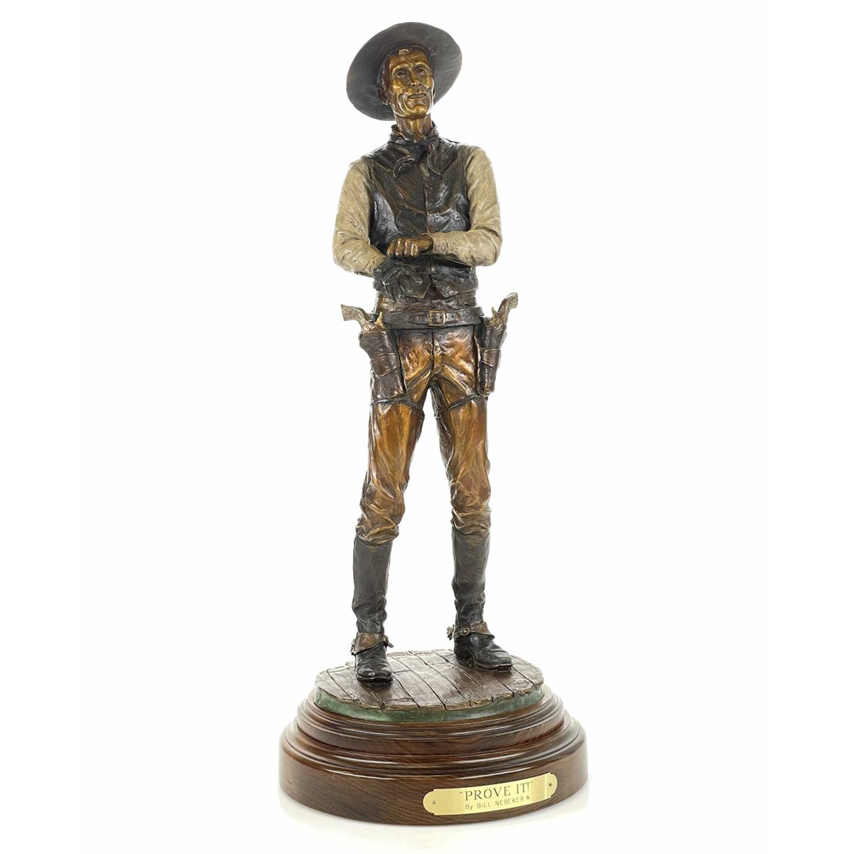 Metal Cowboy Sculpture