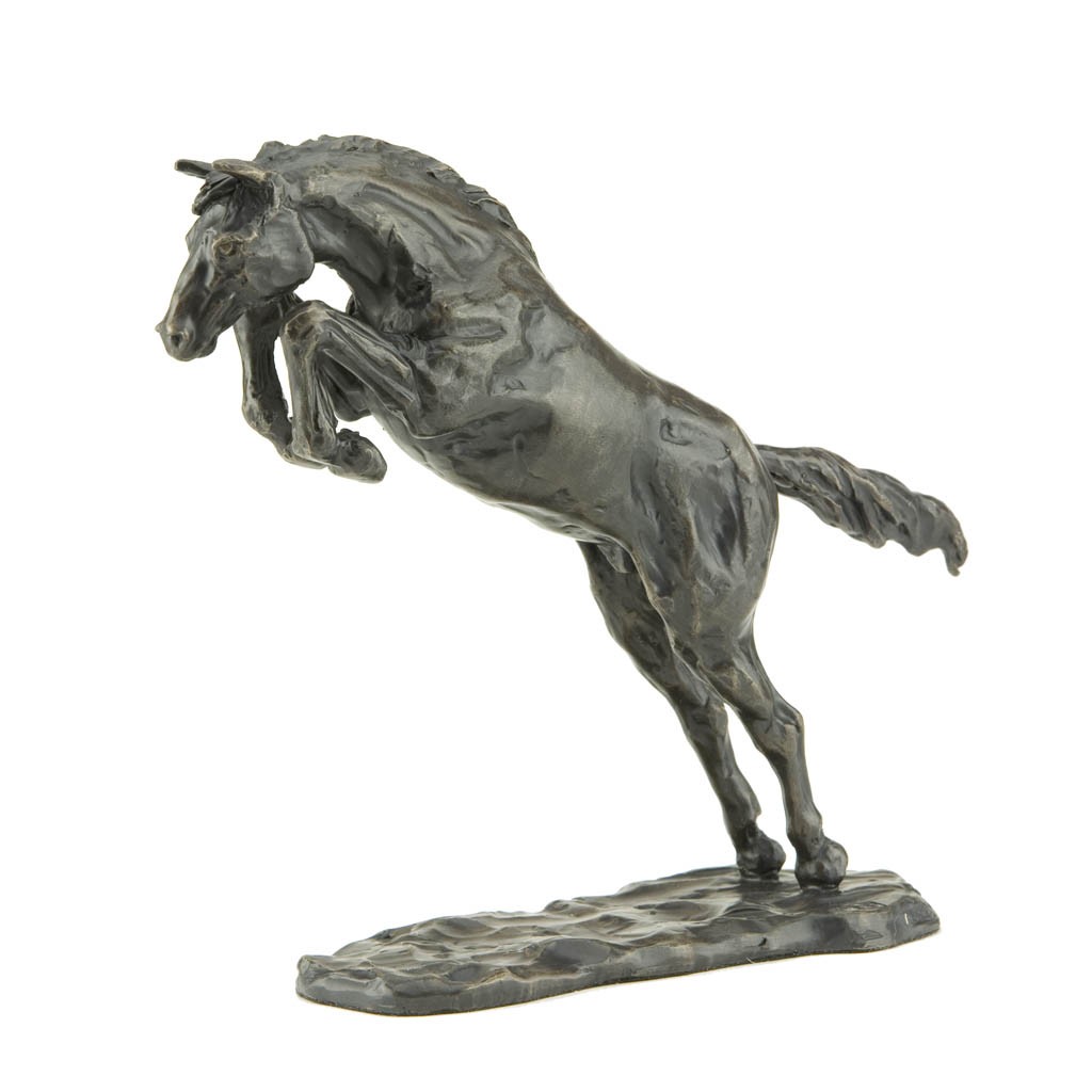 Horse Jumping Statue