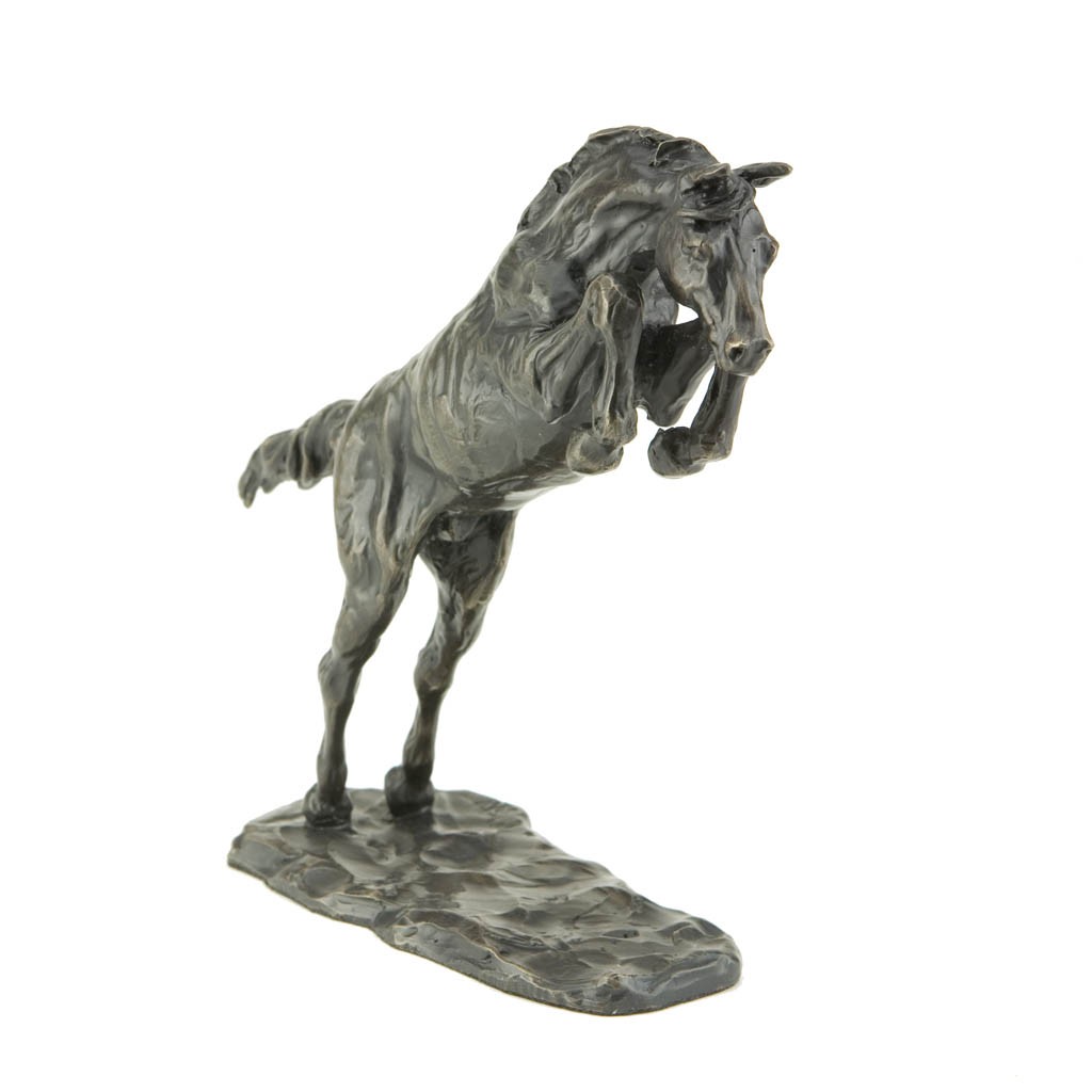 Horse Jumping Statue
