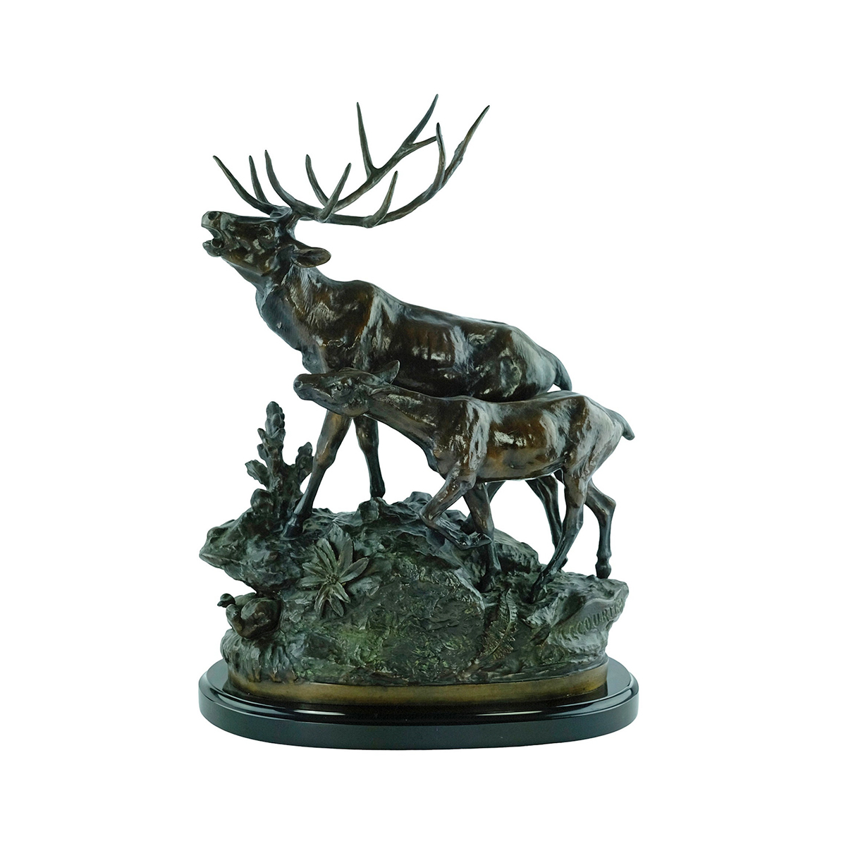 Stag and Doe Garden Ornaments